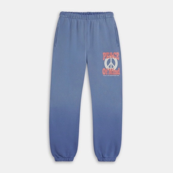 Madhappy Pants - Madhappy MHAM Peace Of Mind Fleece Sweatpants (Sz M) May 2022 Blue Ombre